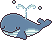 クジラのアイコン、イラスト s03