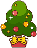 クリスマスツリーのアイコン、イラスト cba01