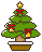 クリスマスツリーのアイコン、イラスト f01