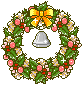 クリスマス、リースのアイコン、イラスト xf04