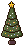 クリスマスツリーのアイコン、イラスト haf01