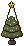クリスマスツリーのアイコン、イラスト hf02