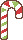クリスマス、キャンディケーンのアイコン、イラスト jg12