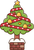 クリスマスツリーのアイコン、イラスト x02
