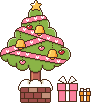 クリスマスツリーのアイコン、イラスト xb01
