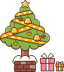 クリスマスツリーのアイコン、イラスト xb03