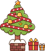 クリスマスツリーのアイコン、イラスト xba02