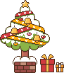クリスマスツリーのアイコン、イラスト xc04