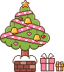 クリスマスツリーのアイコン、イラスト xeb01