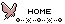 蝶のHOMEアイコン 29a-home