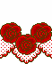 フリルと薔薇の壁紙、背景素材 oa08