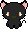 ハロウィンの黒猫のアイコン、イラスト v03