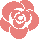 薔薇のアイコン、イラスト u01