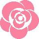薔薇のアイコン、イラスト ub11