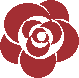 薔薇のアイコン、イラスト ub12