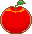 りんごのアイコン、イラスト f01