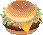 ハンバーガーのアイコン、イラスト p01