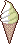 ソフトクリームのアイコン、イラスト k08