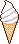 ソフトクリームのアイコン、イラスト ka01