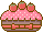 苺ケーキのアイコン、イラスト m04
