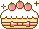 苺ケーキのアイコン、イラスト ma01