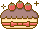 苺ケーキのアイコン、イラスト ma02