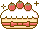 苺ケーキのアイコン、イラスト ma03