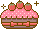苺ケーキのアイコン、イラスト ma04