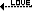 矢印の付いたLOVE 文字アイコン ld02