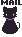 黒猫のメールアイコン x21