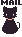 黒猫のメールアイコン x22
