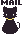 黒猫のメールアイコン x26
