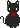 ハロウィンの黒猫のアイコン、イラスト h01