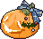 ハロウィンのかぼちゃのアイコン、イラスト vb01