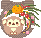申年/猿のお正月飾りのアイコン、イラスト ix02