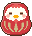 酉年/鶏のだるまのアイコン、イラスト(gifアニメ) aba06