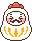酉年/鶏のだるまのアイコン、イラスト(gifアニメ) ba02