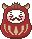 亥年/猪だるまのアイコン、イラスト(gifアニメ) ba01