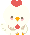 酉年/鶏のアイコン、イラスト yb01