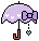 傘のアイコン、イラスト ba09